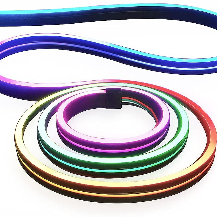 Pixel strip DC5V 5M 60Leds/m IP67 Waterproof Dream Color Addressable RGB Flexible LED Light 0616 Neon Tube for indoor outdoor