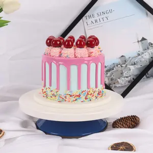 Durable 360&deg; Rotation Portable Single Axis Low Waist Round Food-grade Plastic <strong>Cake</strong> Turntable - Product Image 3