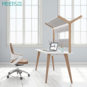 Customized Modern 4-Person Convertible Office Cubicle Extendable Modular Workstation Desk <b>Table</b> Panel Wire Management for Home - Product Image 6