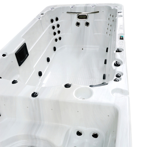 LOVIA Leisure Acrylique Massage Swim Spa Spa <span class=keywords><strong>de</strong></span> luxe à double zone sans fin à <span class=keywords><strong>vendre</strong></span> - Product Image 4