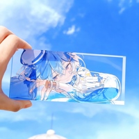 Support de présentation en acrylique, support pour photos souvenirs, image numérique holographique, époxy transparent, promotionnel, vente en gros, personnalisé