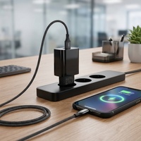Adaptor AC Tahan Api 5V 3A Kompatibel Laptop Pengisi Daya Ponsel USB Colokan Dinding dengan Proteksi Pengisian Berlebih