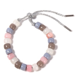 ZMZY — Bracelet perle à rouleau neutre, Kit de bijoux à gros trous, perles arc-en-ciel - Product Image 3
