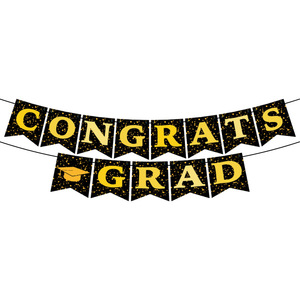 ชุดอุปกรณ์ตกแต่งงานรับปริญญาสีทอง ดำ ขาว ยี่ห้อ DAMAI ประกอบด้วยจานกระดาษ แก้วกระดาษ ผ้าเช็ดปาก ชุดภาชนะสำหรับงานเลี้ยงแบบใช้แล้วทิ้ง - Product Image 6