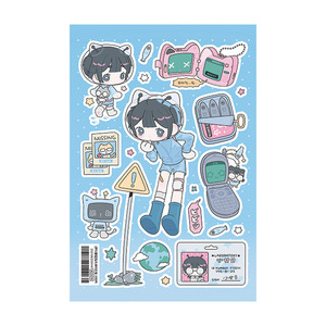 1 autocollant par paquet, style dessin animé mignon, style japonais, autocollants pour filles, autocollants pour agenda Shibuya - Product Image 6