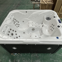 Jacuzzi de Hidromasaje de Lujo, Moderno, Independiente, para Exteriores, con Certificación CE, Doble Plazas, Acrílico, Balboa, Aquaspring GS-5313, Combo de Masaje, 29 Jets