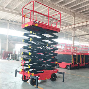 トラクションシザーリフト電動屋根昇降システム足場折りたたみ式マンリフト（高所作業・倉庫輸送用） - Product Image 1