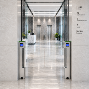 Barrière pivotante à reconnaissance faciale avec lecteur de carte RFID, contrôle d'accès, anti-collision, pour bureaux d'entreprise - Product Image 1