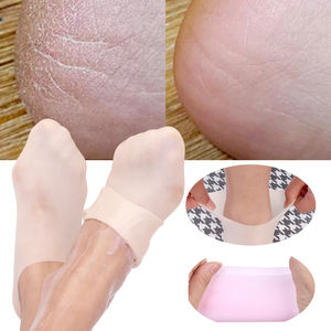Vente en gros de 1 paire de chaussettes hydratantes en silicone pour pieds secs et gercés, chaussettes en gel pour spa - Product Image 4