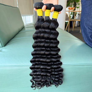 Paquete de Cabello Humano Virgen Vietnamita 100% Sin Procesar, Ondulado Profundo, de 8 a 30 Pulgadas, Color Negro Natural - Product Image 1