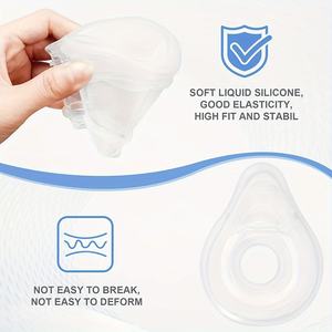 <span class=keywords><strong>Masque</strong></span> CPAP Offres Spéciales pour le visage et le nez avec serre-tête Factory, <span class=keywords><strong>masque</strong></span> en silicone, <span class=keywords><strong>masque</strong></span> complet - Product Image 2