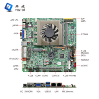 Placa base integrada de 8. ª generación con procesador 2 LAN 6 COM HD VGA LVDS EDP Display Win10 11 Linux Mini ITX placa base industrial