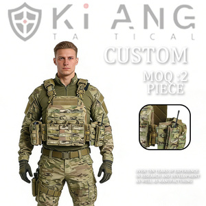 Factory Sale Durable Safety Armor Vest Triple Pocket Outdoor Camping Multi-functional Assault Tactical <strong>Plate</strong> <strong>Carrier</strong> Vest - Product Image 1