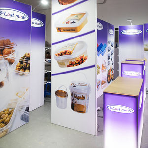 Esposizione fiera led cornice espositore portatile esposizione mondiale verde protezione ambientale cabina Display alluminio - Product Image 1