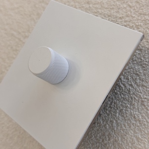 86250V sang trọng Vuông Tường Knob SCS Dimmer Thiết kế mỏng khung thép không gỉ trắng Pháp phong cách Châu Âu nhà biệt thự 300W - Product Image 4