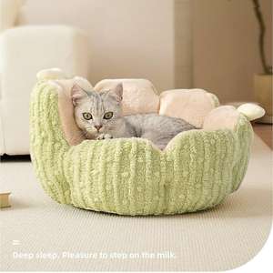 Toptan <span class=keywords><strong>Best</strong></span> Seller köpek yatağı sevimli Donut kabarık kedi yatak yıkanabilir kapalı köpek yastık için çıkarılabilir nefes kaymaz Pet yataklar - Product Image 3
