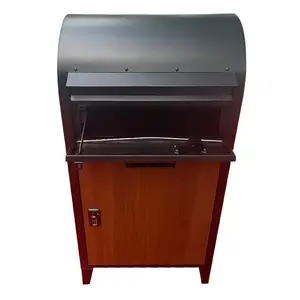 wall mounted home pickup courier build in anti-theft mailbox large metal post outdoor mail delivery drop parcel letter box