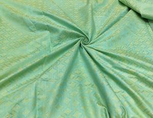 Tela Tejida de Seda Cruda de Diseño, Transpirable, de Secado Rápido, Suave, Ligera, con Patrón Floral Geométrico Abstracto, para Textiles del Hogar - Product Image 3