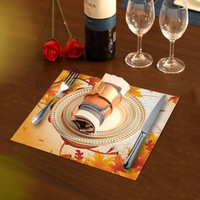 Nappe de table pour fête de Thanksgiving d'automne, décoration de festival de la récolte, nappe de table à motif de dinde, tapis de repas pour camping en plein air