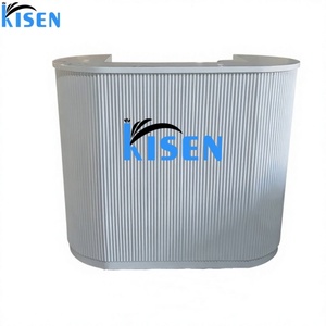 Mostrador de Recepción Semicircular de Metal Kisen, Diseño Minimalista, Muebles de Oficina Duraderos para Uso Comercial - Product Image 2
