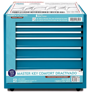 Fami Master Key Comfort Drawer <b>Cabinet</b> 7 Drawers 1020x726x1000 Mm Light <b>Grey</b> Ral7035 Tool Storage - Product Image 2