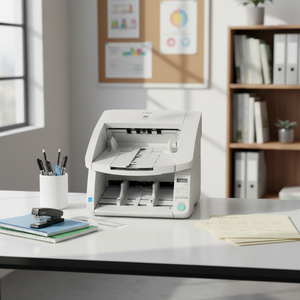 Scanner de documents couleur A3 haute vitesse USB Canon DR-9050C, numérisation automatique recto-verso continue, haute résolution, pour usage bureautique, blanc 90 - Product Image 3
