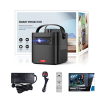 Projecteur portable portable 1080P Banque d'alimentation haute définition Google TV Haut-parleur intégré