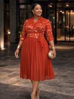 Robe de bureau professionnelle grande taille haut de gamme, élégante et confortable, avec double rangée de boutons
