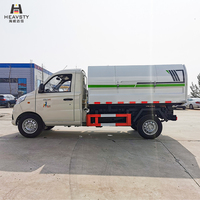 Camion benne compacteuse manuelle diesel HEAVSTY pour déchets légers, véhicule sanitaire basculant pour Foton Xiangling TWY5030ZLJB6