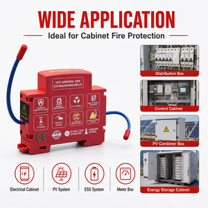 Extincteur d'incendie à aérosol sur rail DIN certifié CE <span class=keywords><strong>pour</strong></span> armoire électrique, boîtier de combinaison solaire, panneau d'onduleur - Product Image 5