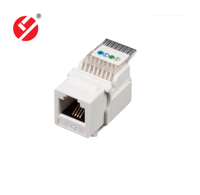 LIYUAN UTP 6p6c RJ45 Keystone Jack Type Telecom Parts Coupleur Connecteur LY-KJ3-06 pour la connexion réseau