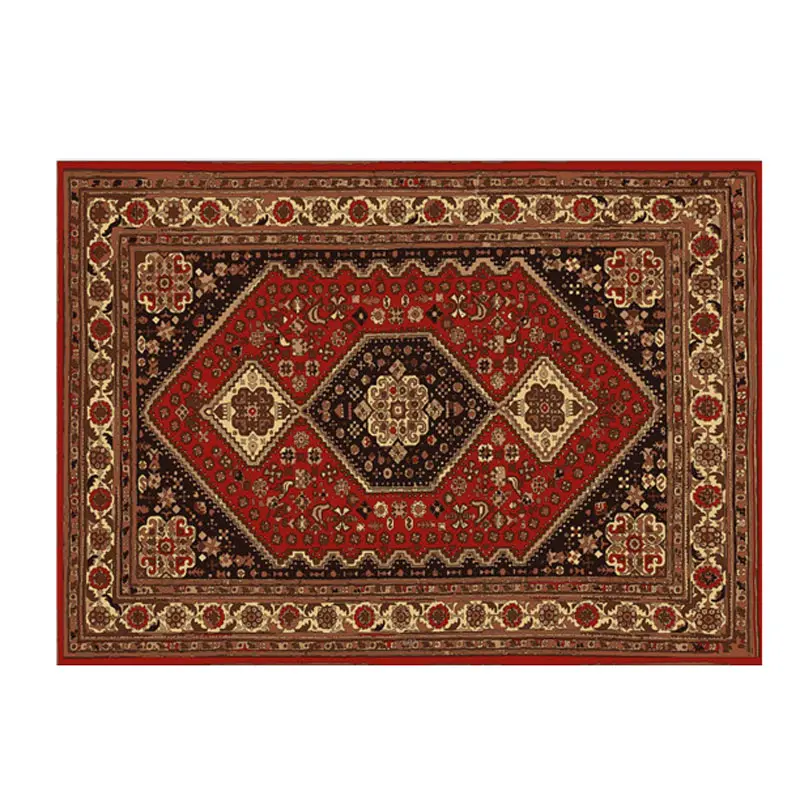 Tapis de salon, moquette importé du style rustique et de la chambre à coucher, accessoire de décoration douce