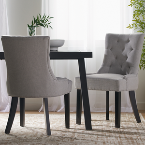 Ensemble de 2 chaises de salle à manger en tissu moderne - Durables et écologiques pour les salons - Product Image 1