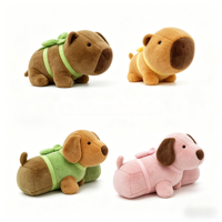 Peluche Capybara Douce avec Sac à Dos Tortue pour Enfants – Cadeaux Personnalisés OEM ODM