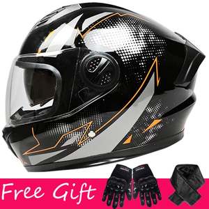 Casque intégral à double visière ZXC pour hommes et femmes, casque de conduite quatre saisons - Product Image 6