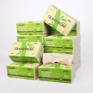 Mouchoirs en papier de bambou vierge 3-4 plis personnalisables sans parfum Pack souple pour le sport Matériau recyclé de l'usine - Product Image 5