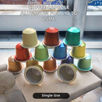 100 pièces Bon prix Capsules de café vides jetables en aluminium avec couvercle en feuille d'aluminium 15 ml Capsules d'emballage de poudre de café de qualité alimentaire