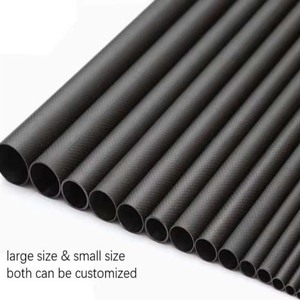 Hoogwaardige koolstofvezelbuis op maat, diameter 20mm 25mm 30mm, 3K buis, 1500mm lengte - Product Image 3