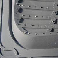 Tapis de sol de voiture universels en PVC et caoutchouc, antidérapants, durables, 4 pièces