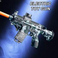 Pistola de Agua Eléctrica Automática M416, Juguete de Disparos con Balas de Espuma, Pistola Eléctrica para Piscina y Playa, Juguete de Verano