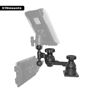 Aluminum Horizontal Vertical Swing Arm Mount With Double Ball for Lowrance and Humminbird Fish Finder Ball Mount - Product Image 4