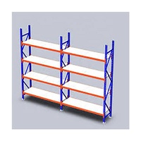 Étagère en acier sans boulons à 5 niveaux, protection contre la corrosion, système d'étagères de stockage en métal robuste, étagère d'entrepôt réglable