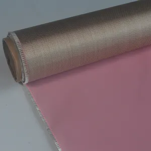 कारखाने के कपड़े फाइबर ई-ग्लास रोलर नेत्रहीन सिलिकॉन लेपित शीलकोटेड फाइबरग्लास कपड़े