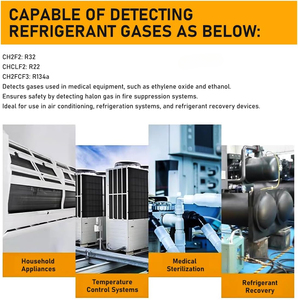 Máy dò rò rỉ môi chất lạnh GOYOJO - Máy dò halogen chuyên nghiệp cho hệ thống HVAC với màn hình LCD, phát hiện nhanh chóng và chính xác R22, R32, R134A - Product Image 6