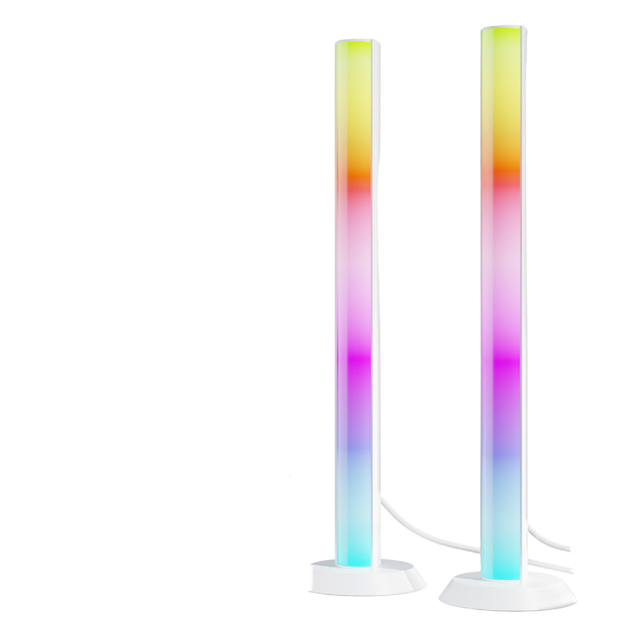 RGB LED Lighting Bars USB Powered Ambient Music Sync Gaming TV Backlight Color Changing App Controlled for Room Use