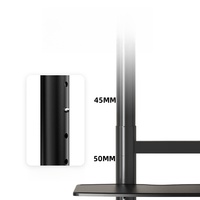 D910M Soporte de TV Popular de 75 pulgadas para TV LCD/Plasma de 32-75 pulgadas Carro de carrito de TV ajustable en altura