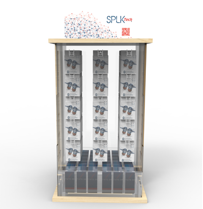 Customized Cell Phone Accessories Design Acrylic Retail Display Rack USB Cable Phone Charger Mobile Accessories Display Rack — view 2