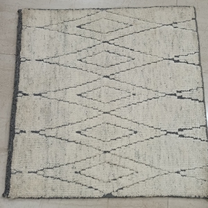 Modern Wool Door <b>Mat</b> Hand Knotted Non <b>Slip</b> Entry Rug Soft Pile Abstract Pattern for Home Hotel Office - Product Image 5