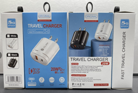 Chargeur blanc avec boîte