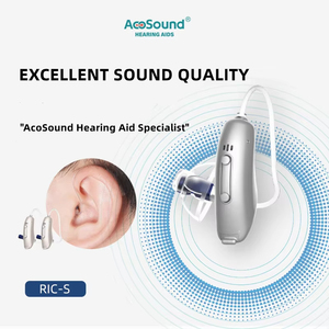 AcoSound RIC Aide auditive numérique 4 canaux programmable à faible distorsion certifiée ISO13485 pour perte auditive légère à modérée - Product Image 1